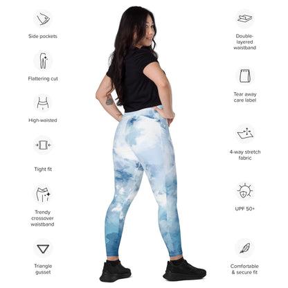 Crossover leggings with pockets - Mahé Threads